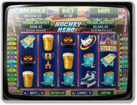 Play Hockey Hero Slots now!