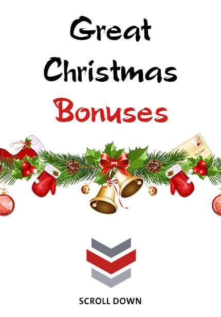 Get Your Christmas Bonuses  - Online Casino Games for Real Money